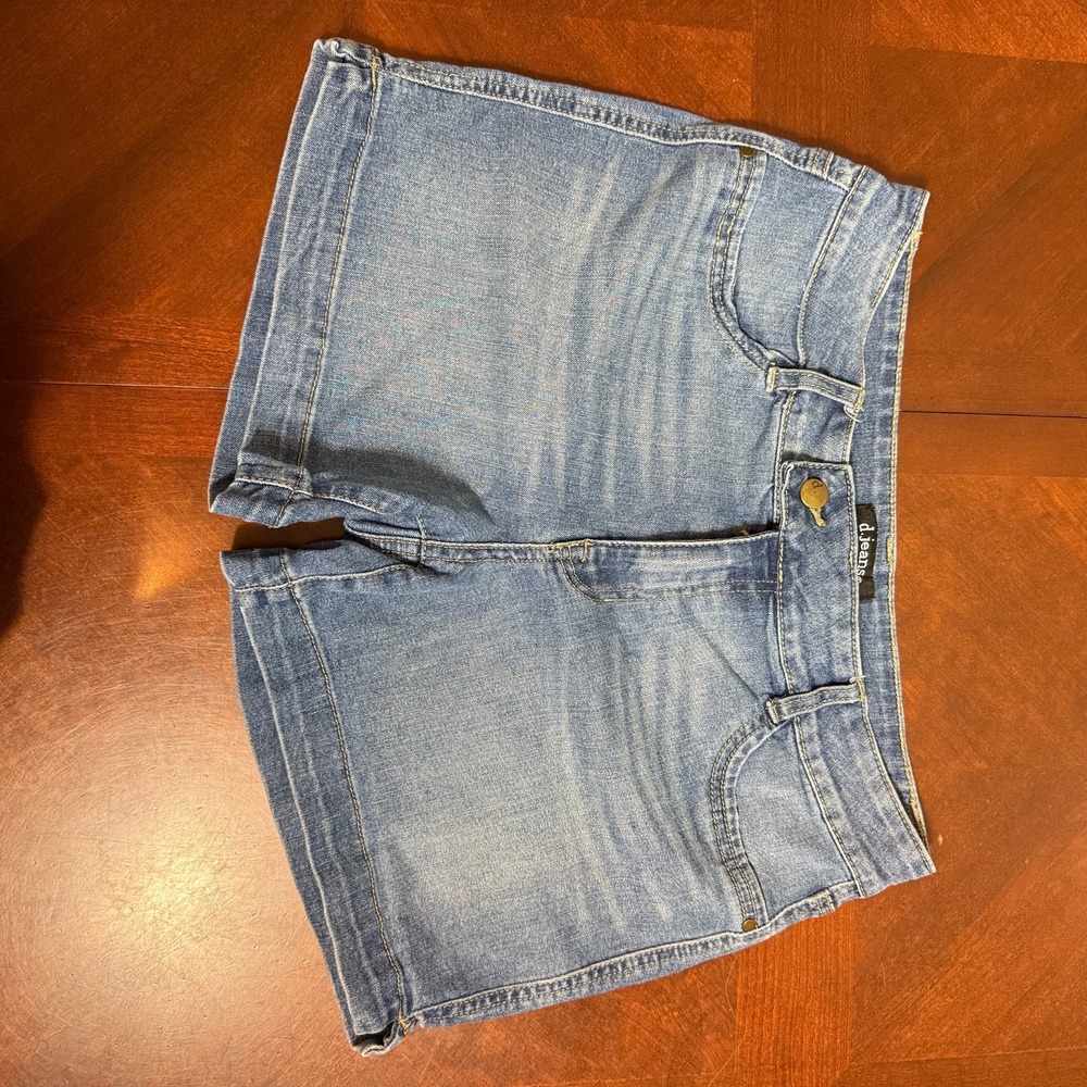D.jeans Womens 8 Light Wash Denim Shorts Mid Rise Stretch Casual Y2K